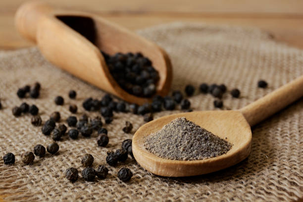 Black peppercorns